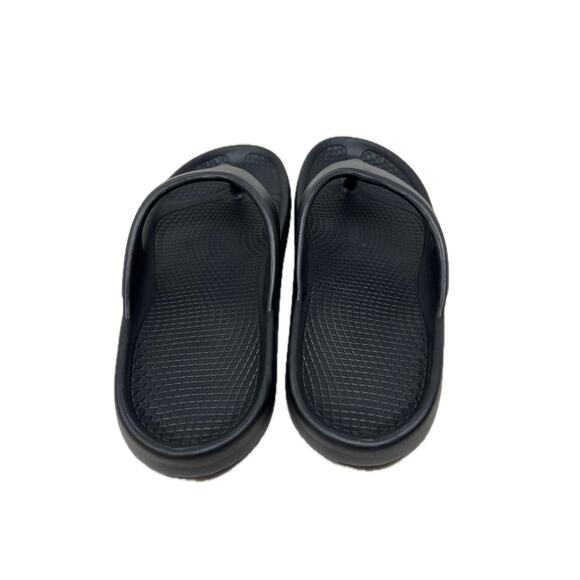 No Brand Flip-Flops Black Sandals Men's Size 11 - Picture 2 of 4